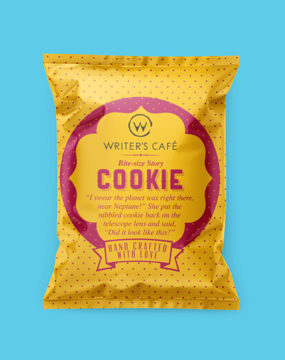 Writer's Café cookie packaging 1